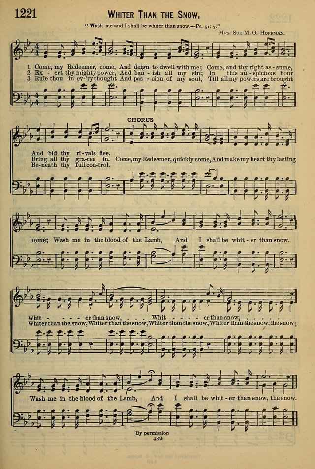 The Seventh-Day Adventist Hymn and Tune Book: for use in divine worship page 439