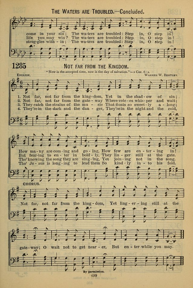 The Seventh-Day Adventist Hymn and Tune Book: for use in divine worship page 499