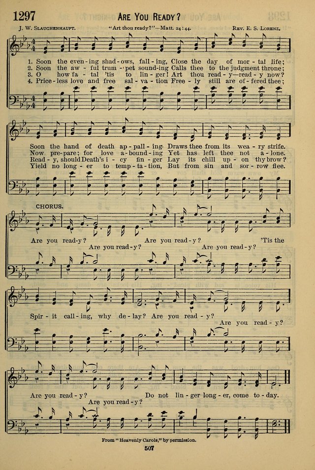 The Seventh-Day Adventist Hymn and Tune Book: for use in divine worship page 507