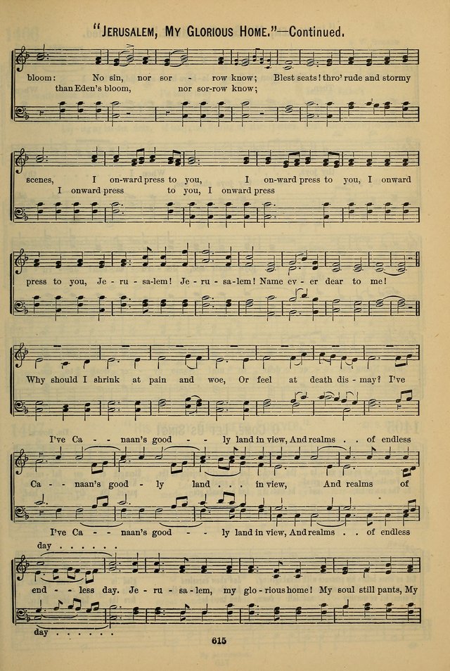 The Seventh-Day Adventist Hymn and Tune Book: for use in divine worship page 615