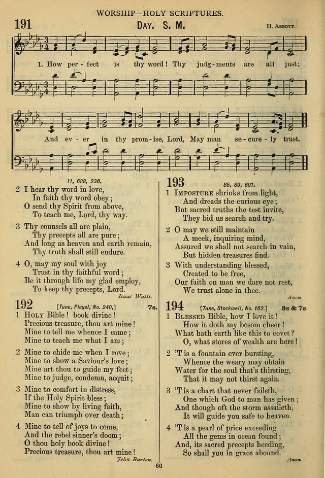 The Seventh-Day Adventist Hymn and Tune Book: for use in divine worship page 66