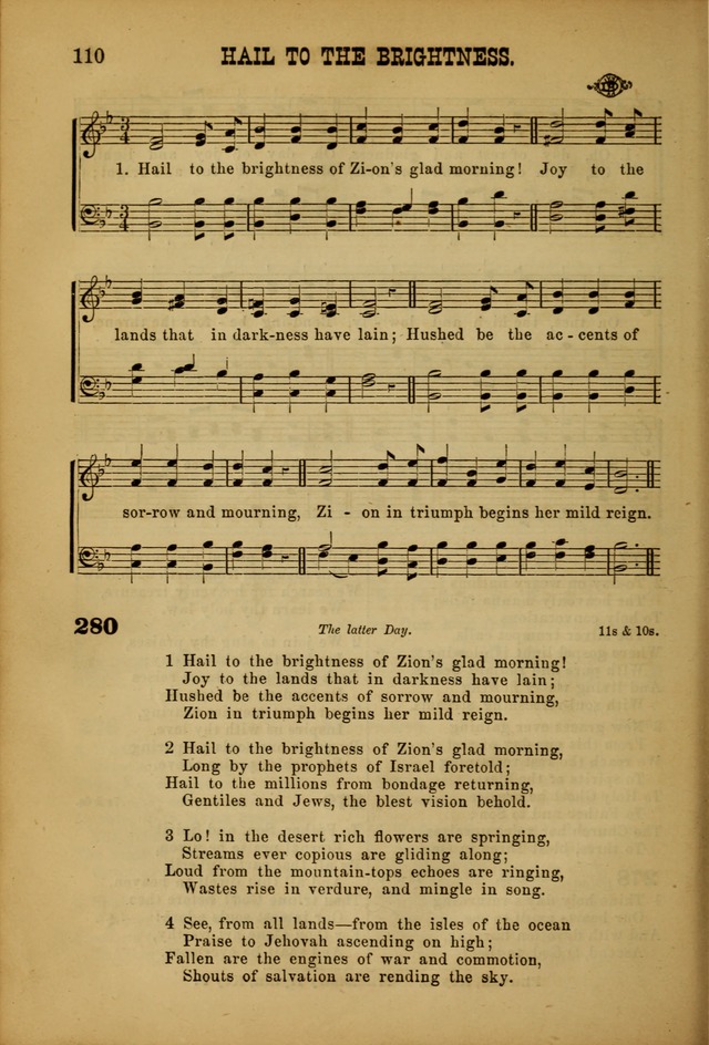 Songs of Devotion for Christian Assocations: a collection of psalms, hymns, spiritual songs, with music for chuch services, prayer and conference meetings, religious conventions, and family worship. page 110