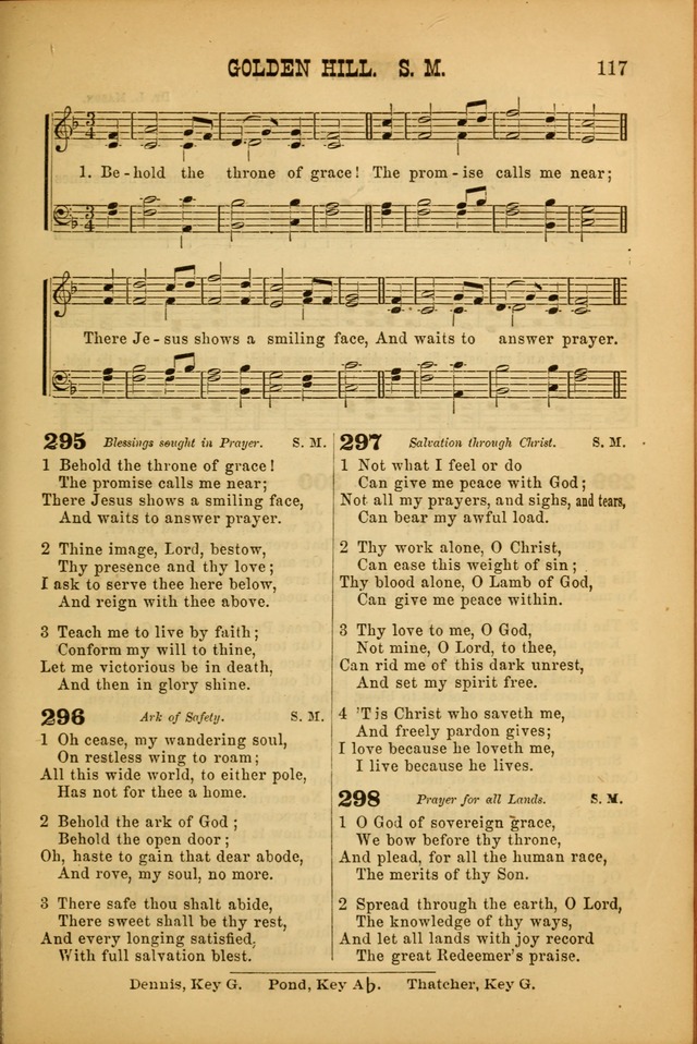 Songs of Devotion for Christian Assocations: a collection of psalms, hymns, spiritual songs, with music for chuch services, prayer and conference meetings, religious conventions, and family worship. page 117