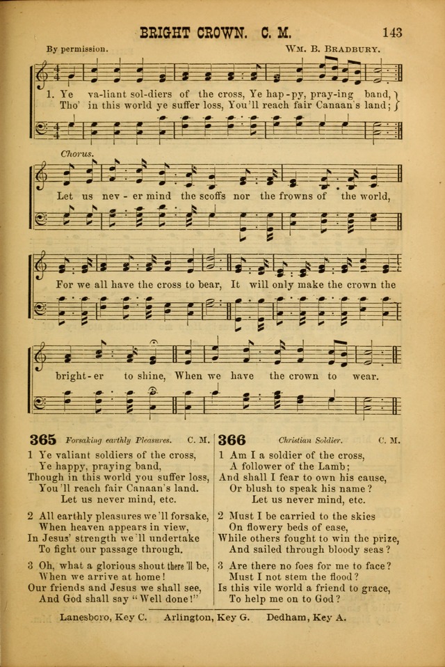 Songs of Devotion for Christian Assocations: a collection of psalms, hymns, spiritual songs, with music for chuch services, prayer and conference meetings, religious conventions, and family worship. page 143