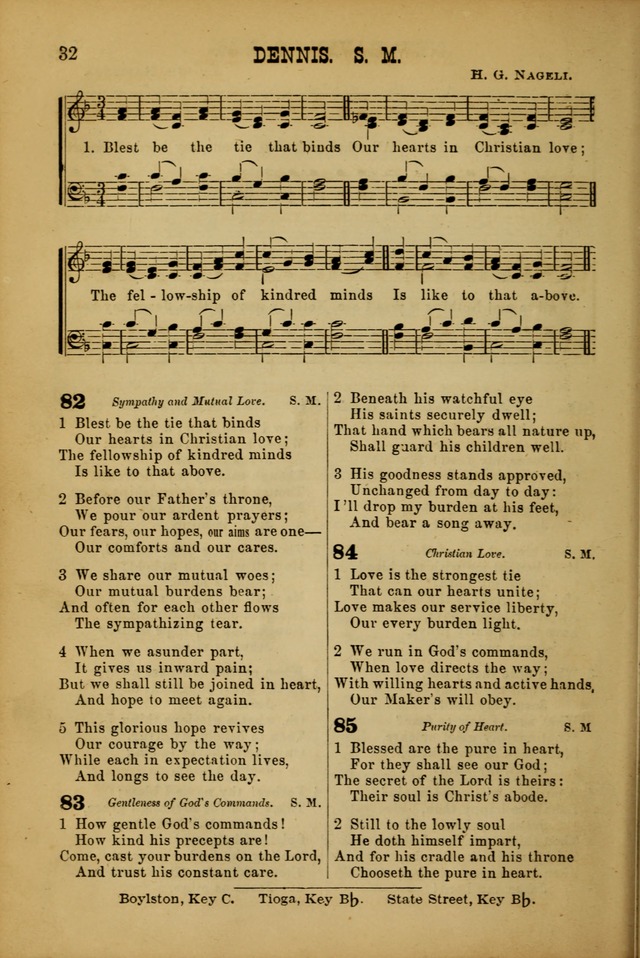 Songs of Devotion for Christian Assocations: a collection of psalms, hymns, spiritual songs, with music for chuch services, prayer and conference meetings, religious conventions, and family worship. page 32