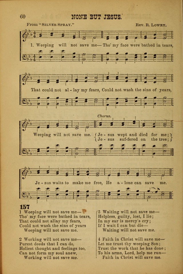 Songs of Devotion for Christian Assocations: a collection of psalms, hymns, spiritual songs, with music for chuch services, prayer and conference meetings, religious conventions, and family worship. page 60