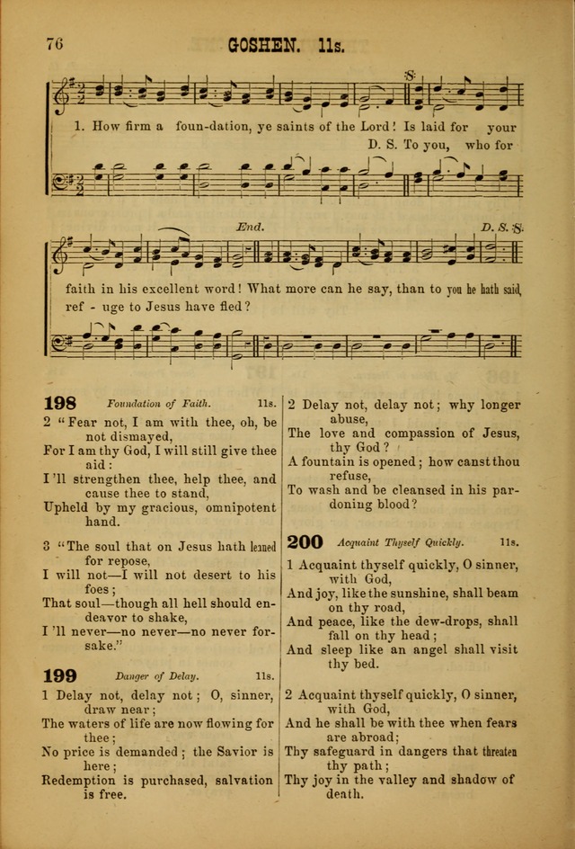 Songs of Devotion for Christian Assocations: a collection of psalms, hymns, spiritual songs, with music for chuch services, prayer and conference meetings, religious conventions, and family worship. page 76