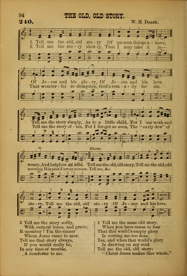 Songs of Devotion for Christian Assocations: a collection of psalms, hymns, spiritual songs, with music for chuch services, prayer and conference meetings, religious conventions, and family worship. page 94