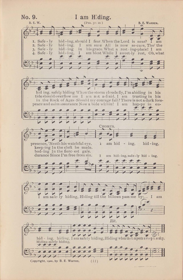 Salvation Echoes: a new collection of spiritual songs; hymning the tidings of full salvation page 11