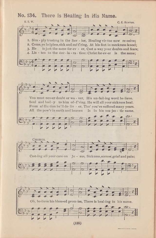 Salvation Echoes: a new collection of spiritual songs; hymning the tidings of full salvation page 135