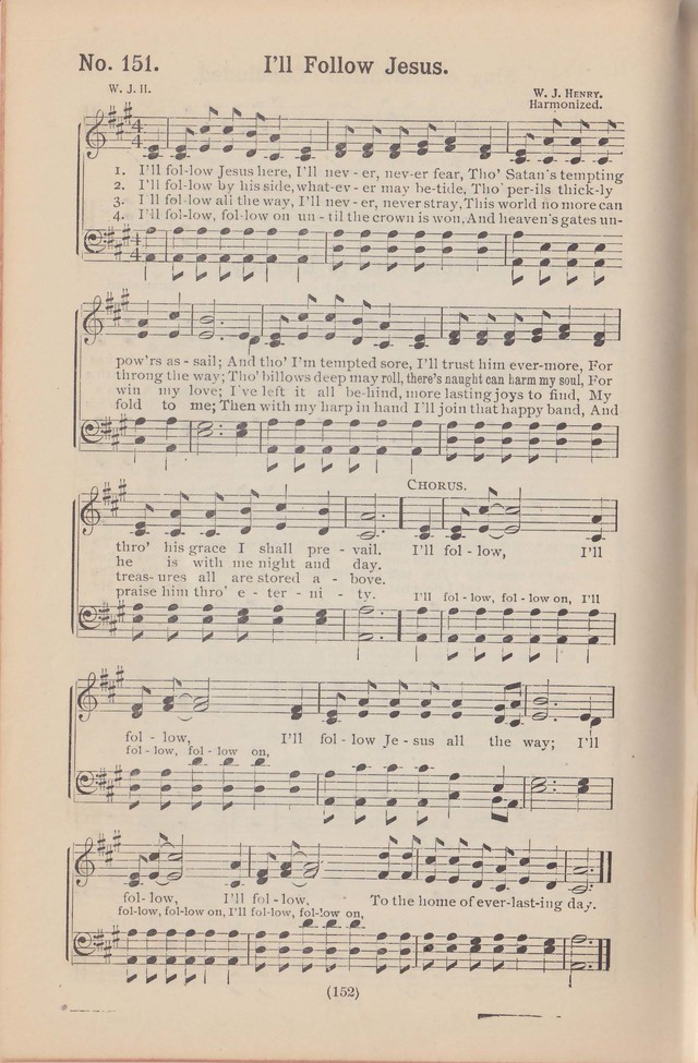 Salvation Echoes: a new collection of spiritual songs; hymning the tidings of full salvation page 152