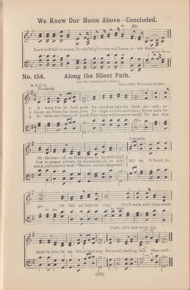 Salvation Echoes: a new collection of spiritual songs; hymning the tidings of full salvation page 155