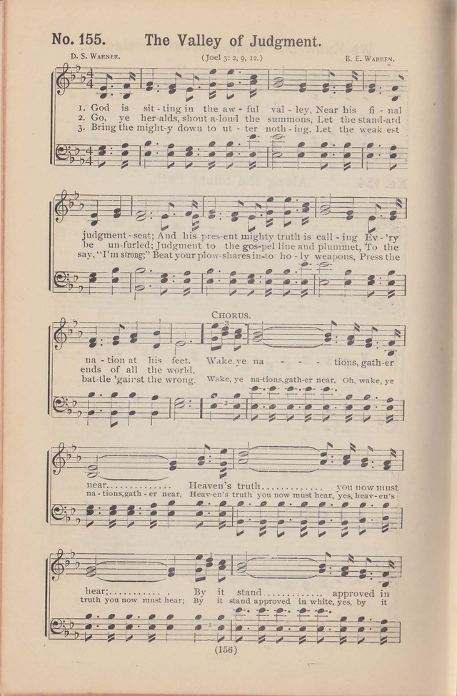 Salvation Echoes: a new collection of spiritual songs; hymning the tidings of full salvation page 156