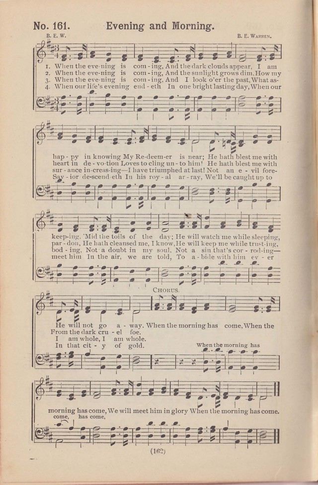 Salvation Echoes: a new collection of spiritual songs; hymning the tidings of full salvation page 162