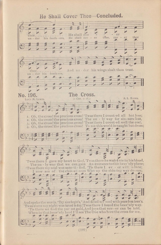 Salvation Echoes: a new collection of spiritual songs; hymning the tidings of full salvation page 197