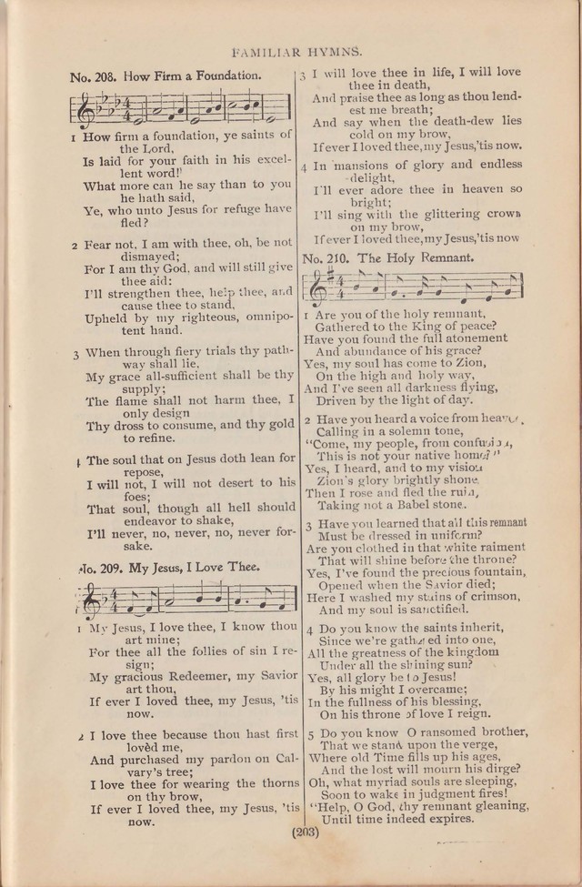 Salvation Echoes: a new collection of spiritual songs; hymning the tidings of full salvation page 203