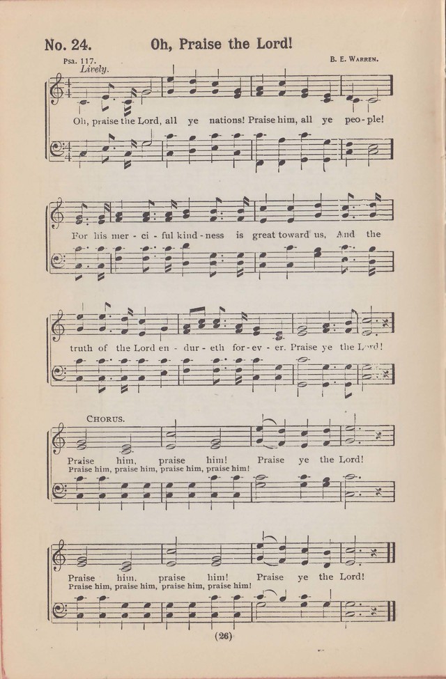 Salvation Echoes: a new collection of spiritual songs; hymning the tidings of full salvation page 26