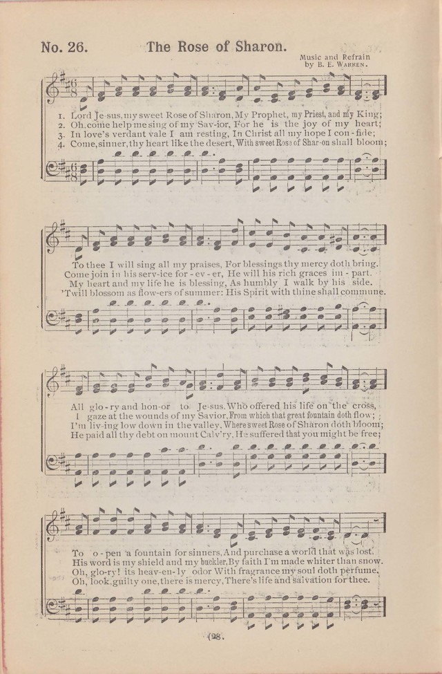 Salvation Echoes: a new collection of spiritual songs; hymning the tidings of full salvation page 28