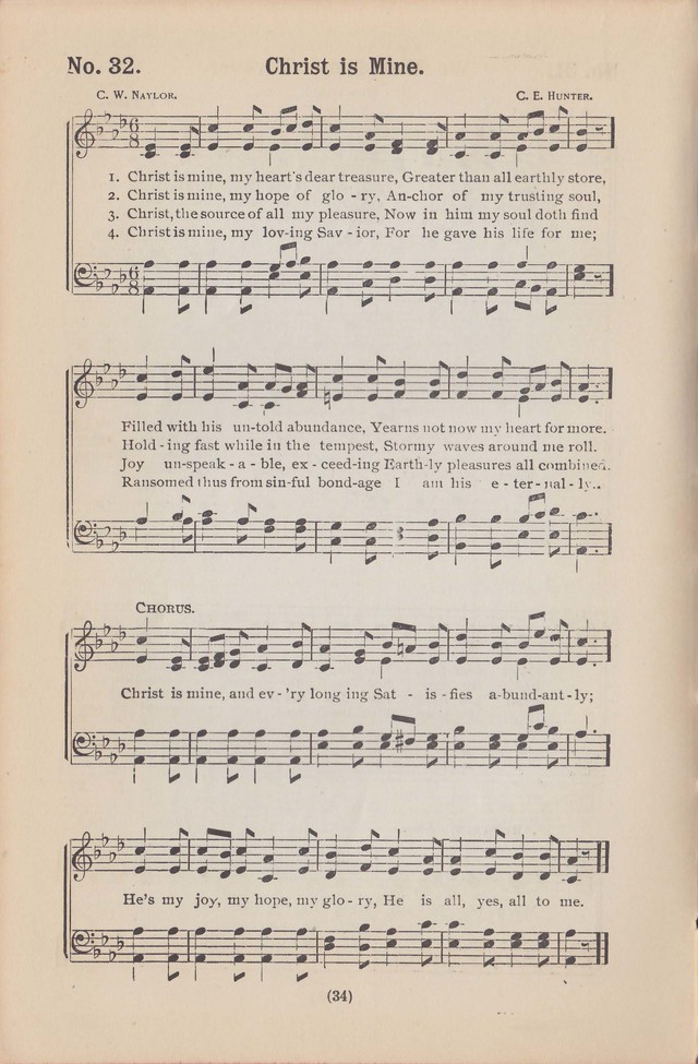 Salvation Echoes: a new collection of spiritual songs; hymning the tidings of full salvation page 34