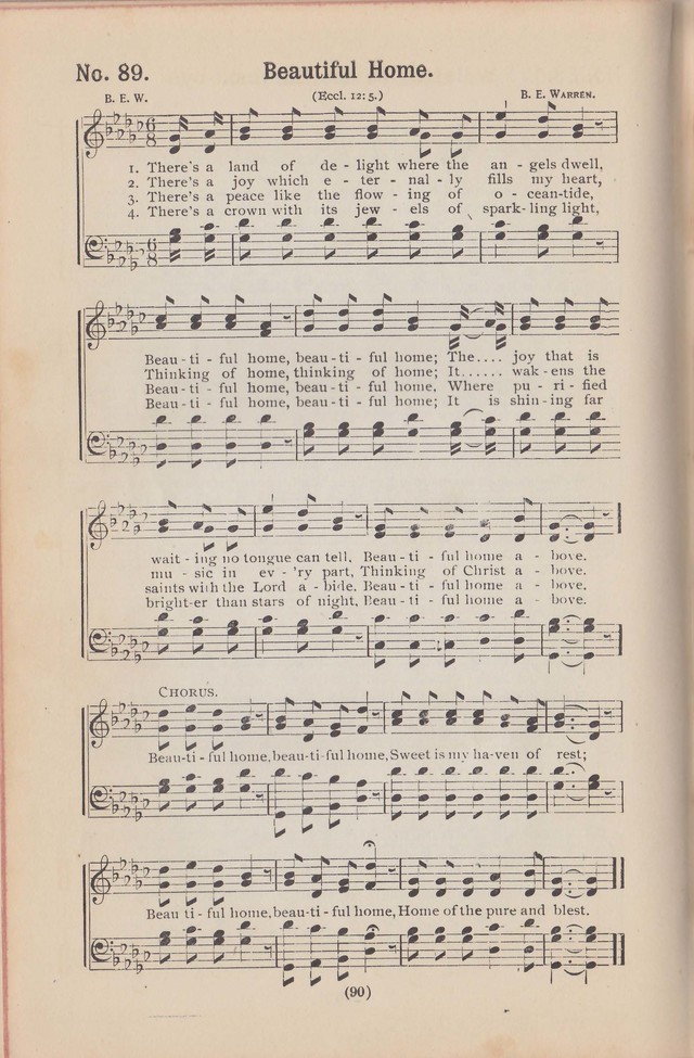 Salvation Echoes: a new collection of spiritual songs; hymning the tidings of full salvation page 90