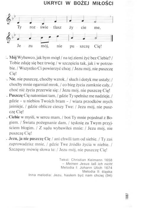 Śpiewnik Ewangelicki: Codzienna modlitwa, pieśń, medytacja, nabożeństwo page 1082