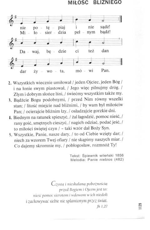 Śpiewnik Ewangelicki: Codzienna modlitwa, pieśń, medytacja, nabożeństwo page 1124