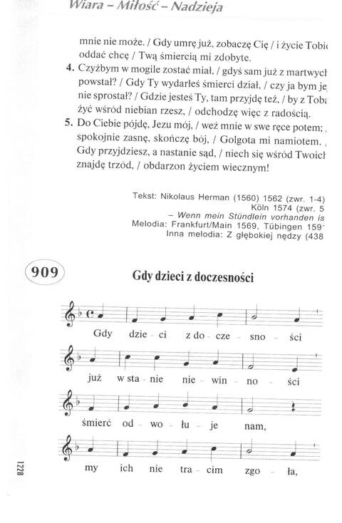 Śpiewnik Ewangelicki: Codzienna modlitwa, pieśń, medytacja, nabożeństwo page 1223