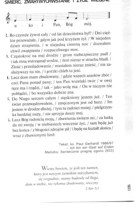 Śpiewnik Ewangelicki: Codzienna modlitwa, pieśń, medytacja, nabożeństwo page 1230