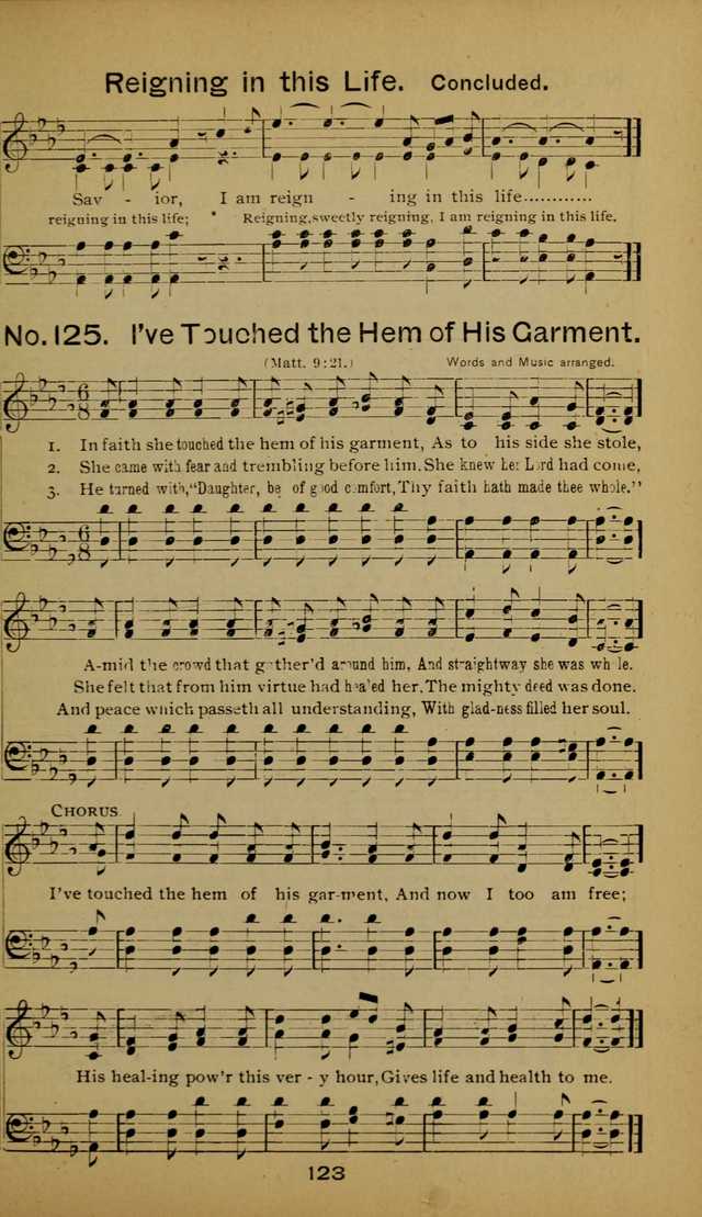 Songs of the Evening Light: for Sunday schools, missionary and revival meetings and gospel work in general page 123