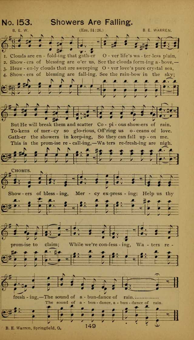 Songs of the Evening Light: for Sunday schools, missionary and revival meetings and gospel work in general page 149