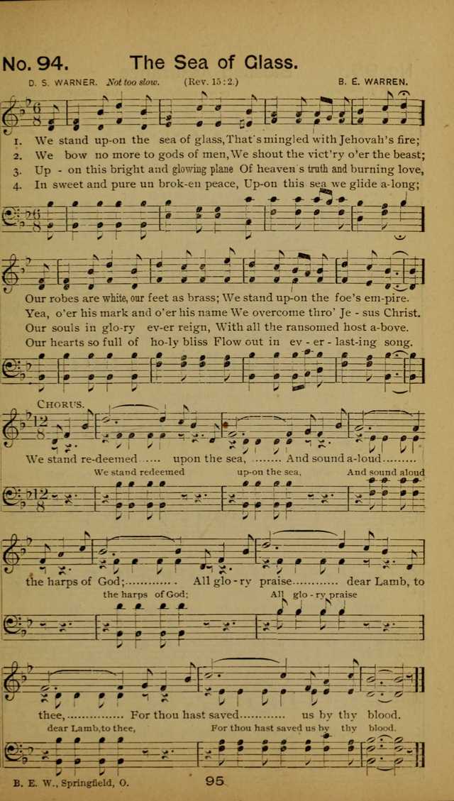 Songs of the Evening Light: for Sunday schools, missionary and revival meetings and gospel work in general page 95