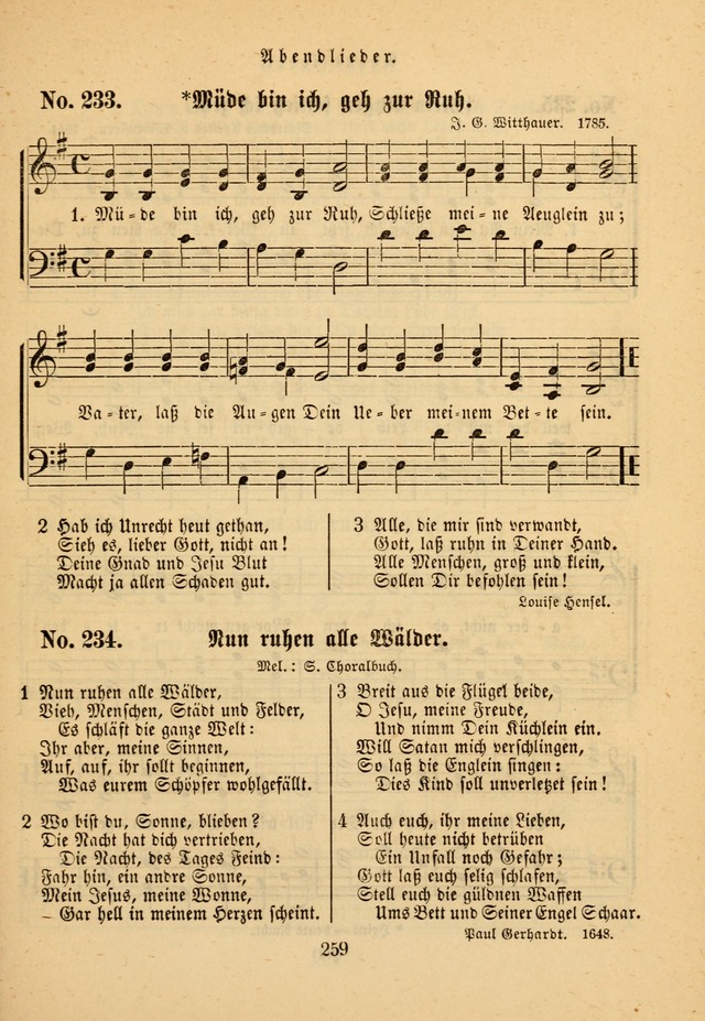 Sonntagschulbuch für Evangelisch-Lutherische Gemeinden page 259