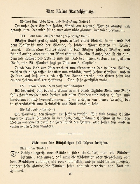 Sonntagschulbuch: für Evangelisch-Lutherische Gemeinden. Neue vermehrte Ausgabe page 34