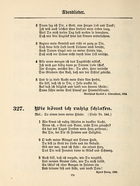 Sonntagschulbuch: für Evangelisch-Lutherische Gemeinden. Neue vermehrte Ausgabe page 378