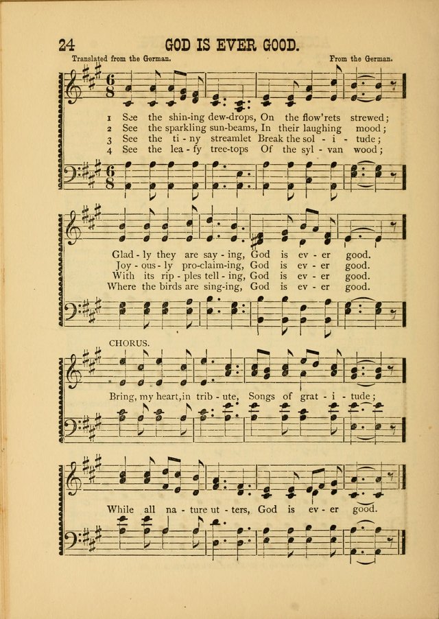 Silvery Echoes of Praise and Prayer: a collection of hymns and music, expecially adapted for children and youths in the primary and intermediate departments of the Sunday-school page 24