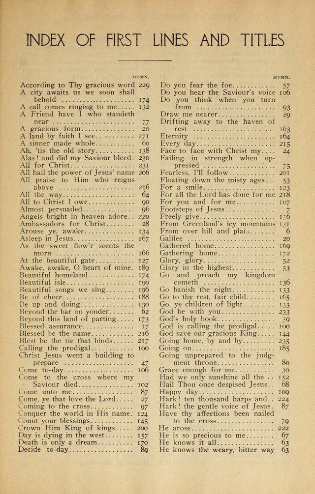 Songs of Evangelism: for revival and evangelistic services; Bible schools, young people