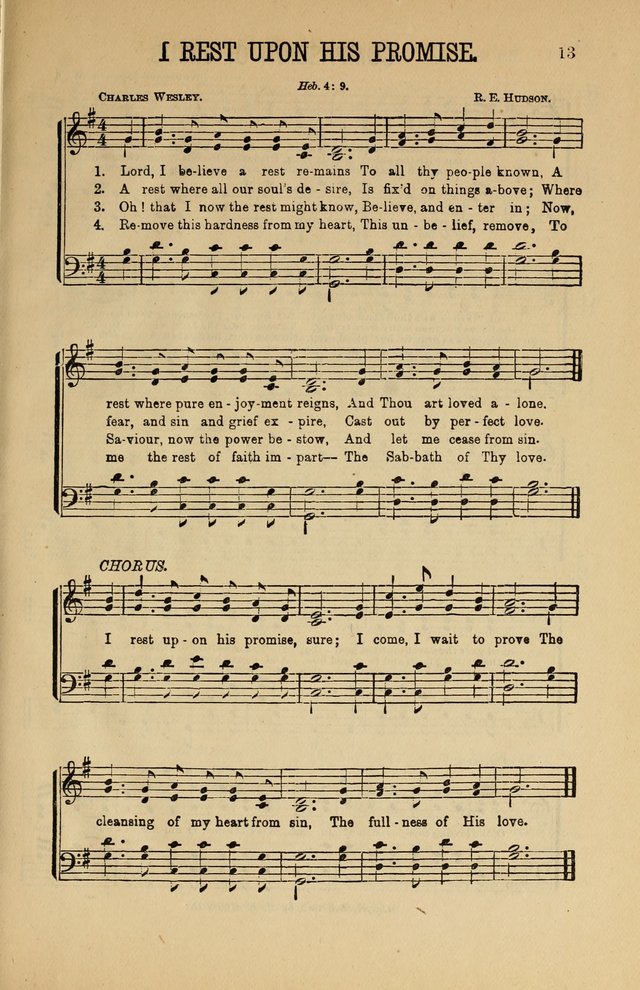 Salvation Echoes: for Sabbath School, Gospel, Prayer and Praise Meetings page 13