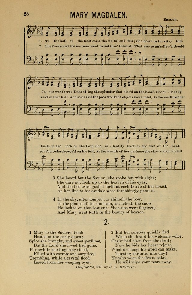 Salvation Echoes: for Sabbath School, Gospel, Prayer and Praise Meetings page 28