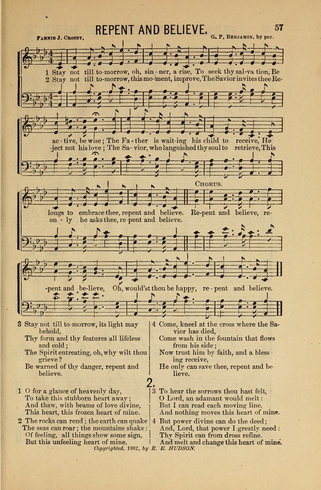 Salvation Echoes: for Sabbath School, Gospel, Prayer and Praise Meetings page 57