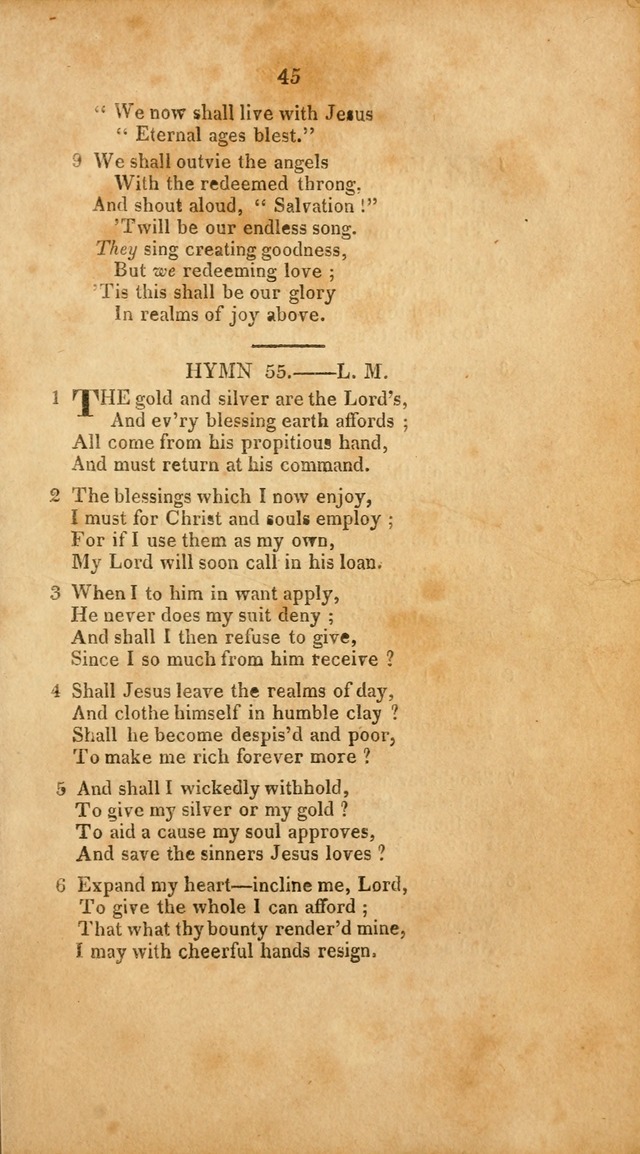 A Selection of Favorite Conference Hymns with Historical Sketches of Church History: through every century of the Christian Era page 45