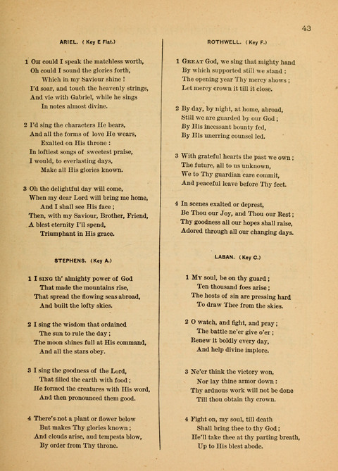 Songs of Faith, Hope, and Love: for Sunday Schools and devotional meetings page 43