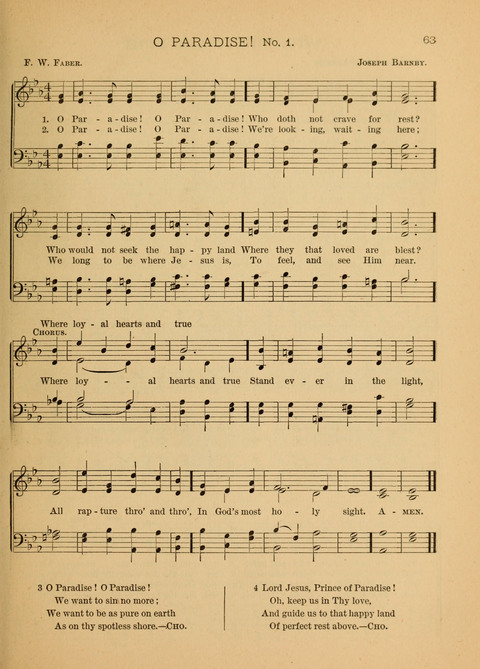 Songs of Faith, Hope, and Love: for Sunday Schools and devotional meetings page 63