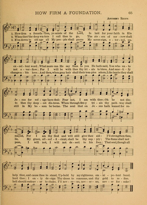 Songs of Faith, Hope, and Love: for Sunday Schools and devotional meetings page 65