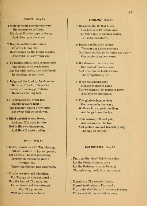 Songs of Faith, Hope, and Love: for Sunday Schools and devotional meetings page 67