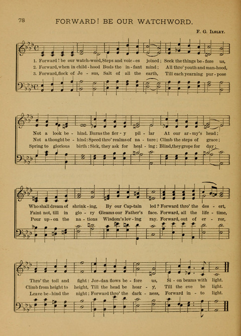 Songs of Faith, Hope, and Love: for Sunday Schools and devotional meetings page 78