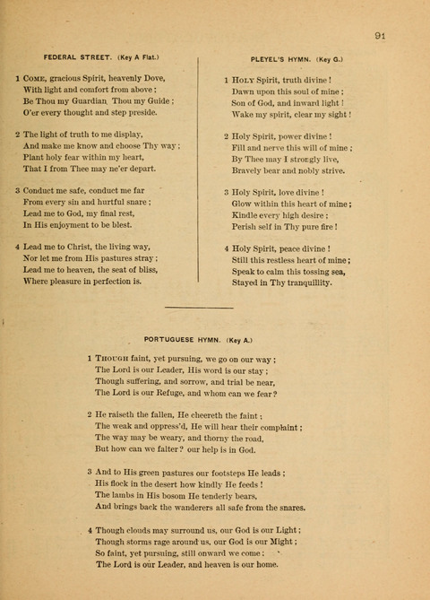 Songs of Faith, Hope, and Love: for Sunday Schools and devotional meetings page 91