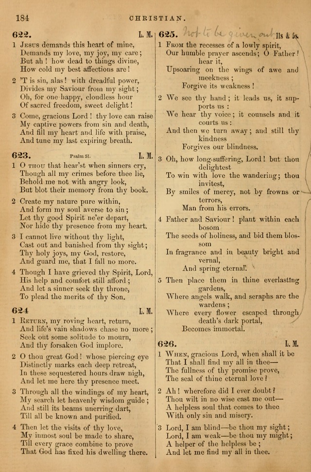 Songs for the Sanctuary: or hymns and tunes for Christian Worship page 185