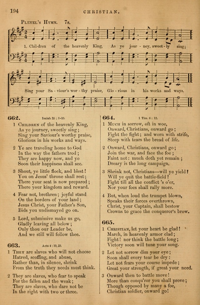 Songs for the Sanctuary: or hymns and tunes for Christian Worship page 195