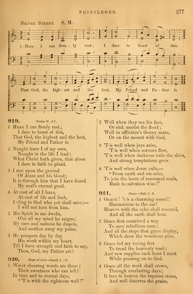 Songs for the Sanctuary: or hymns and tunes for Christian Worship page 278