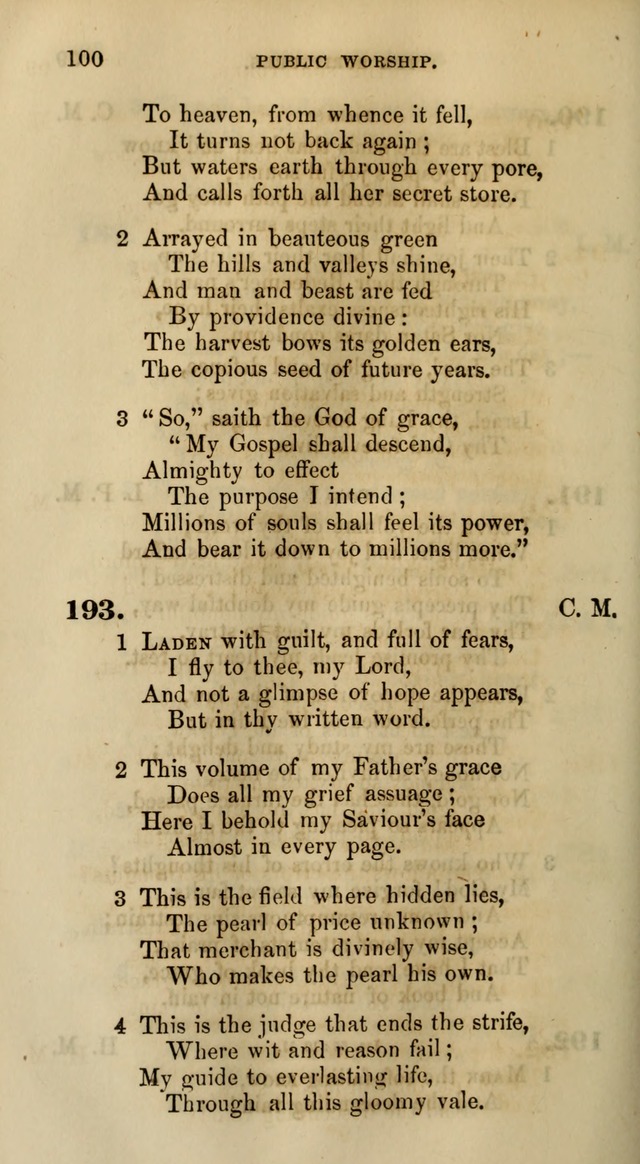 Songs for the Sanctuary; or, Psalms and Hymns for Christian Worship (Words only) page 100